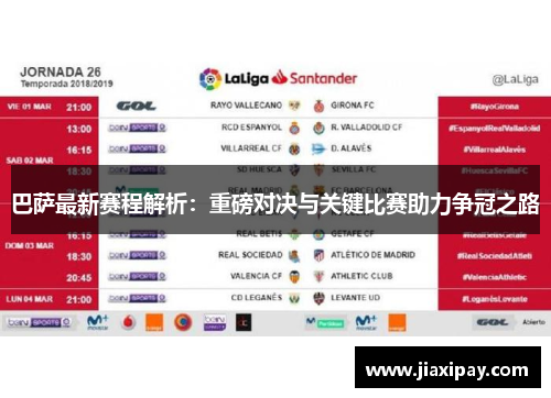巴萨最新赛程解析：重磅对决与关键比赛助力争冠之路